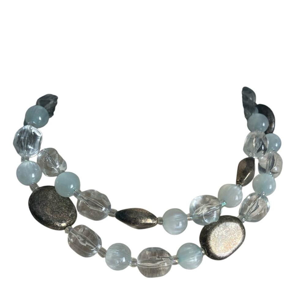 Premier necklace pebble sea glass coastal grabdma boho elegant resort wear beach